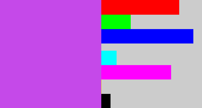 Hex color #c549e9 - heliotrope