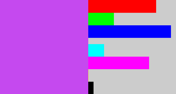 Hex color #c549ef - heliotrope