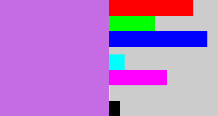 Hex color #c56ce5 - light purple