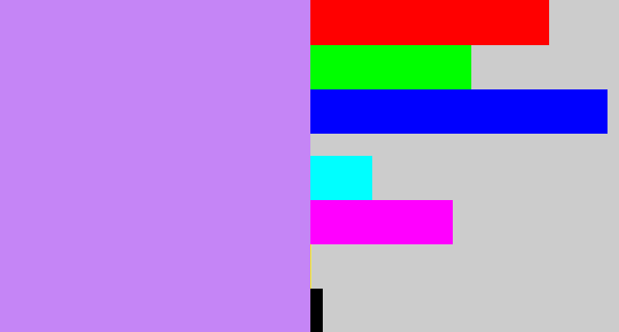 Hex color #c585f6 - liliac