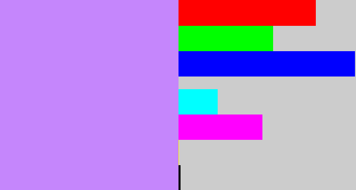 Hex color #c586fc - liliac