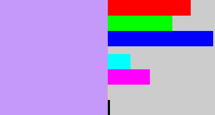 Hex color #c599f9 - baby purple