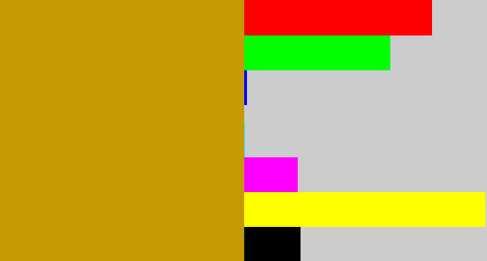 Hex color #c59a02 - ocre