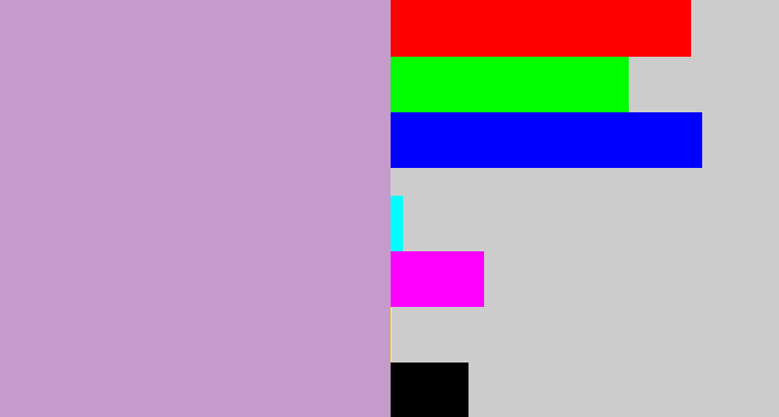Hex color #c59bcc - pale purple