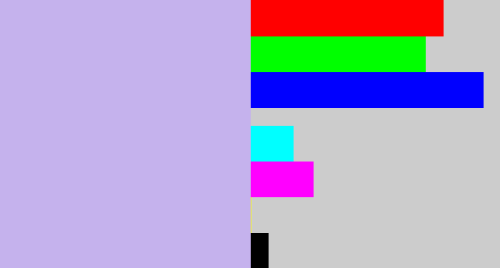 Hex color #c5b2ed - pale violet