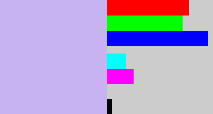 Hex color #c5b4f1 - pale violet
