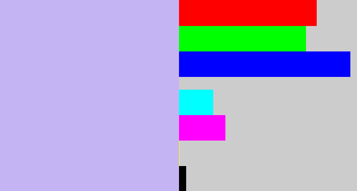 Hex color #c5b4f4 - pale violet