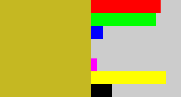 Hex color #c5b822 - puke yellow