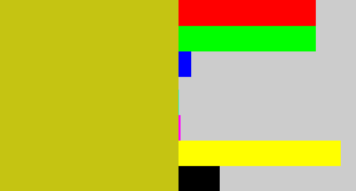 Hex color #c5c412 - vomit yellow