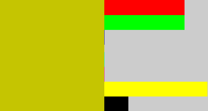Hex color #c5c501 - ugly yellow