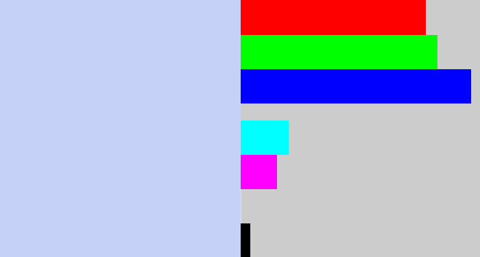 Hex color #c5d1f6 - light periwinkle