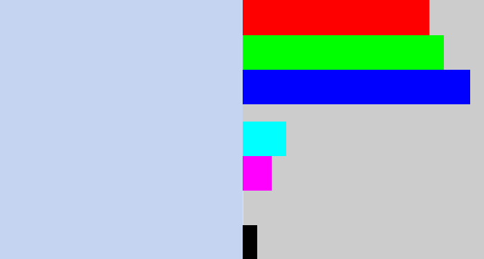 Hex color #c5d4f0 - light periwinkle