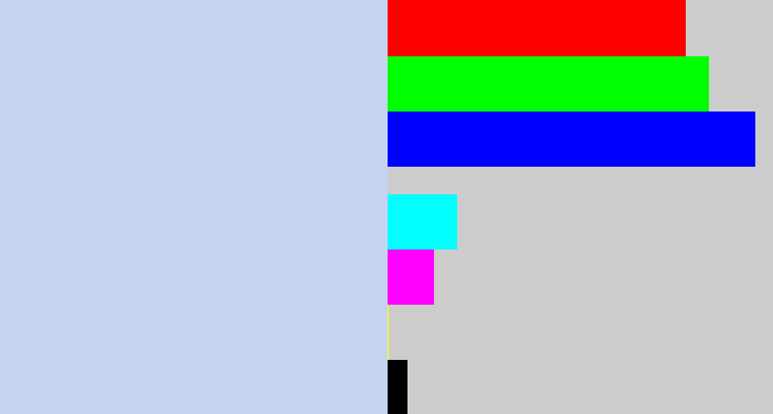 Hex color #c5d4f1 - light periwinkle