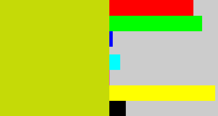 Hex color #c5da07 - green/yellow