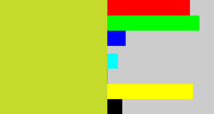 Hex color #c5db2c - sickly yellow