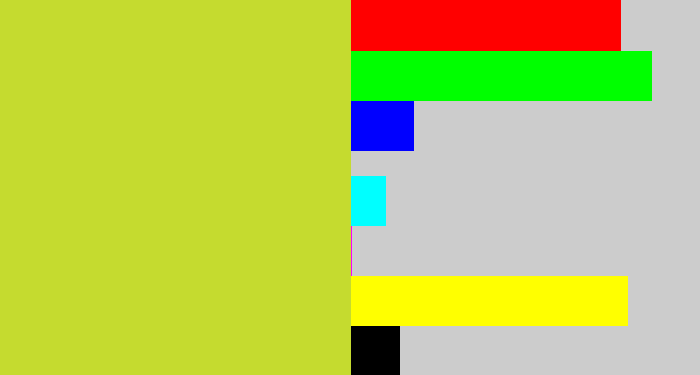 Hex color #c5db2f - sickly yellow