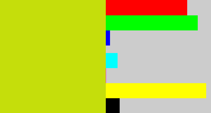 Hex color #c5de0b - green/yellow