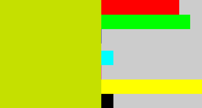 Hex color #c5e000 - greeny yellow