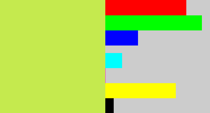 Hex color #c5ea4e - pear