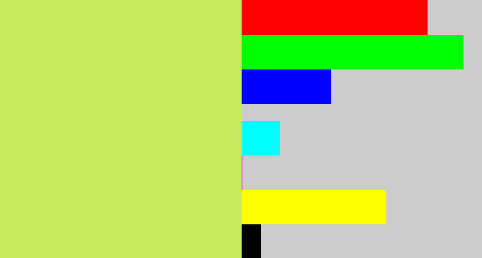 Hex color #c5ea5e - pear