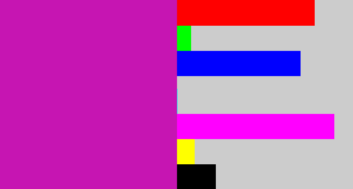 Hex color #c615b2 - barney