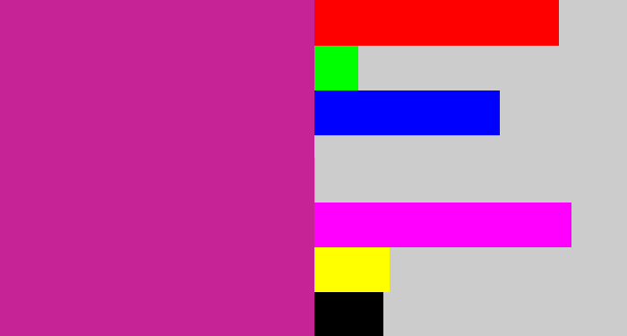 Hex color #c62397 - purpley pink