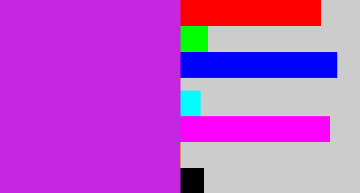 Hex color #c626df - purple/pink