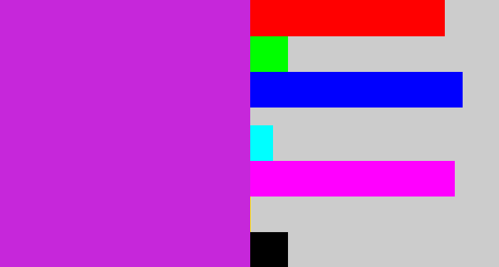 Hex color #c627da - purple/pink