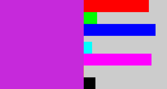 Hex color #c629db - purple/pink
