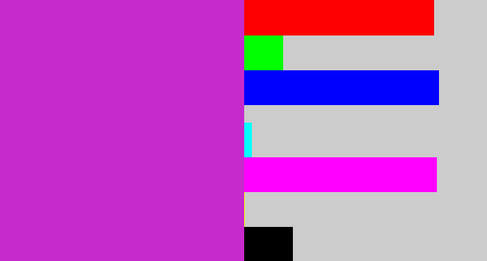 Hex color #c62acc - purple/pink