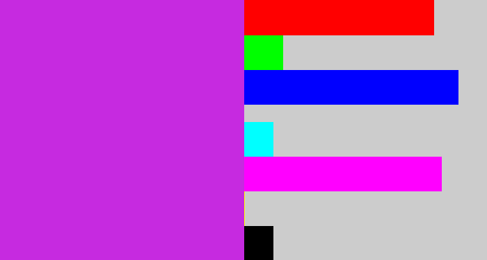Hex color #c62ae0 - purple/pink