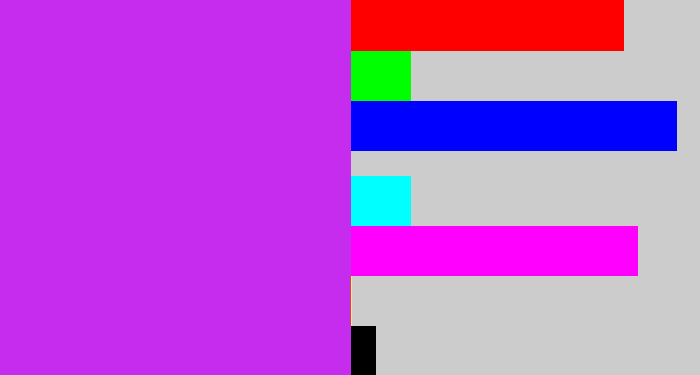 Hex color #c62cee - purple/pink