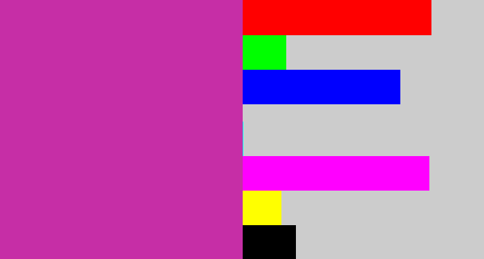 Hex color #c62ea6 - purpley pink