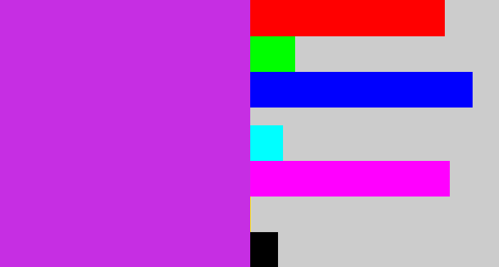 Hex color #c62ee3 - purple/pink