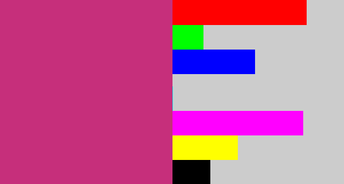 Hex color #c62f7b - dark pink