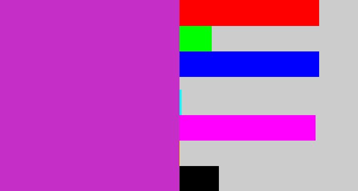 Hex color #c62fc7 - purpley pink