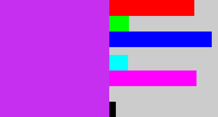 Hex color #c62fef - purple/pink
