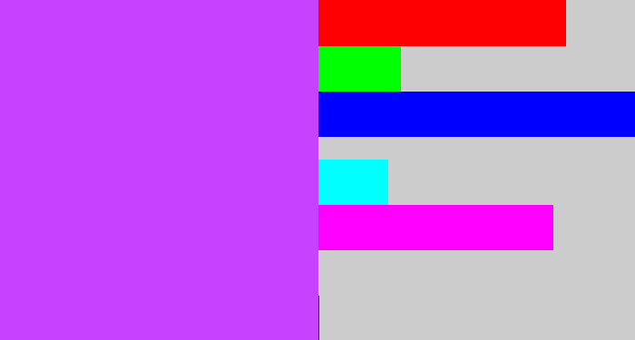 Hex color #c642fe - heliotrope