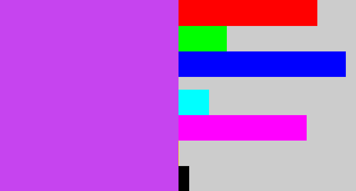 Hex color #c644ef - heliotrope