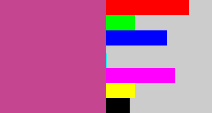 Hex color #c64591 - darkish pink