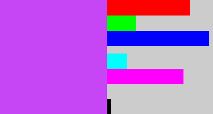 Hex color #c645f5 - heliotrope
