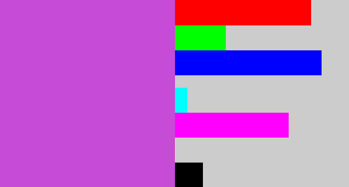 Hex color #c64bd6 - pinkish purple