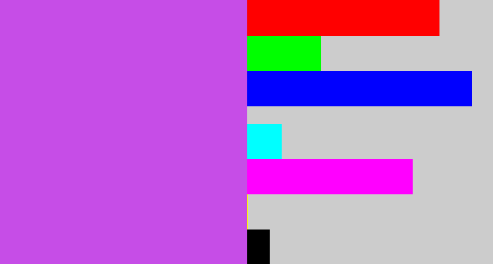 Hex color #c64de7 - pinkish purple