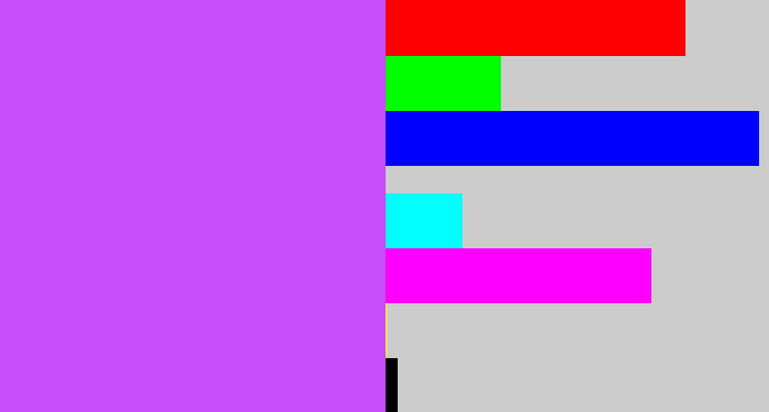 Hex color #c64df7 - bright lilac