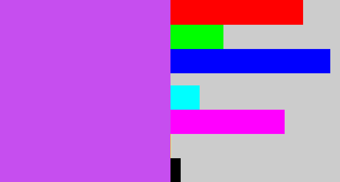 Hex color #c64eef - heliotrope