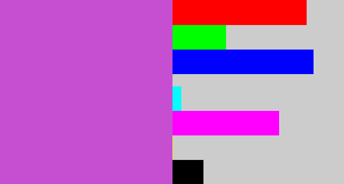 Hex color #c64fd1 - pinkish purple