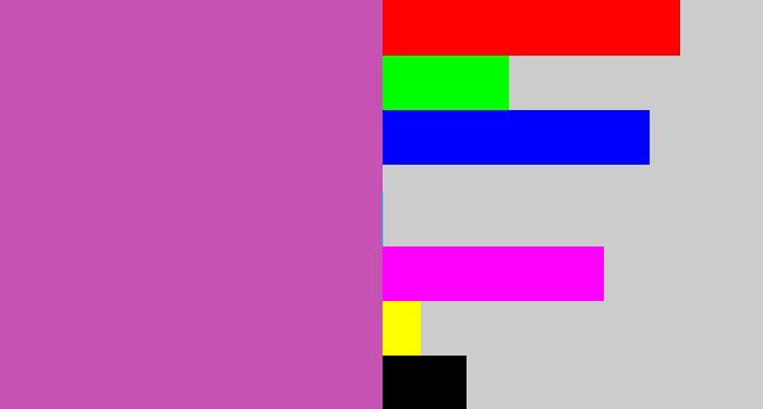 Hex color #c653b3 - pinky purple