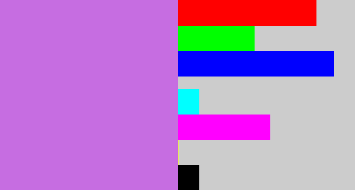 Hex color #c66de1 - light purple