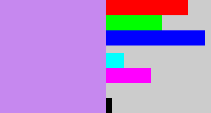 Hex color #c688ef - liliac