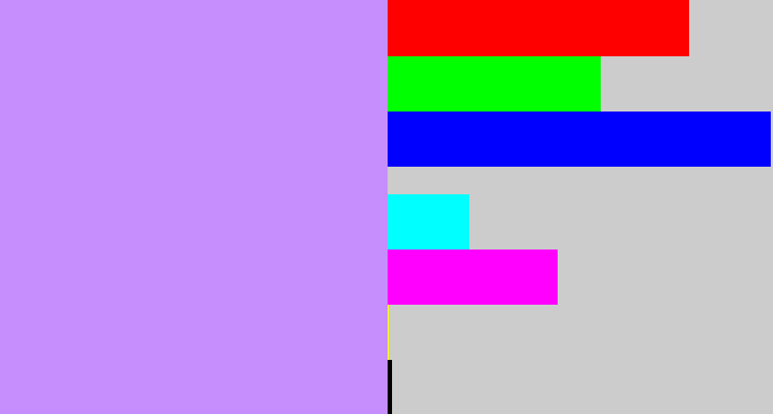 Hex color #c68dfc - liliac